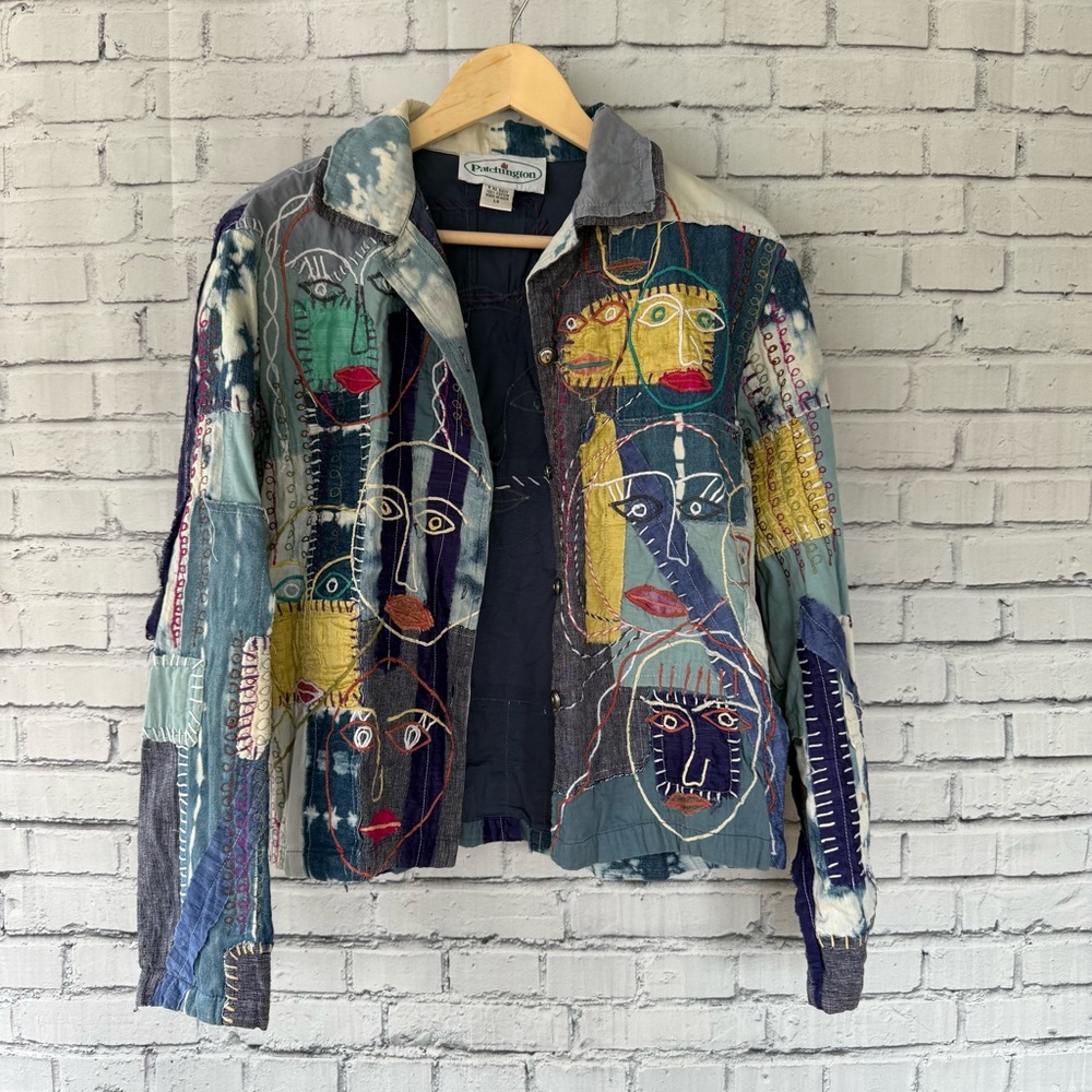 Patchington Artistic Multicolor‎ Jean Jacket - image 1